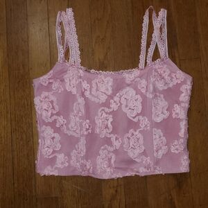 Pretty Little Thing Pink Lace Corset